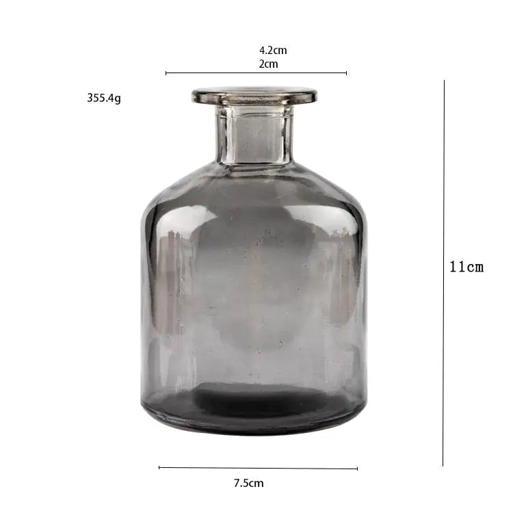Nordische Glasvase als Dekoration