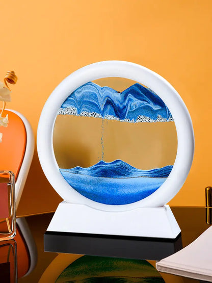 Bewegte Sandkunst als Wohndekoration