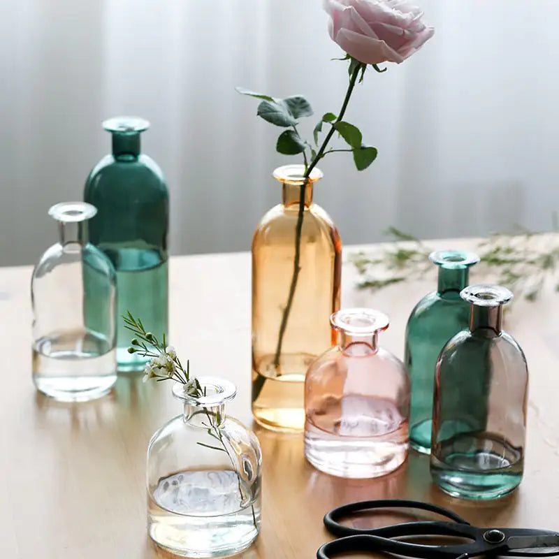 Nordische Glasvase als Dekoration