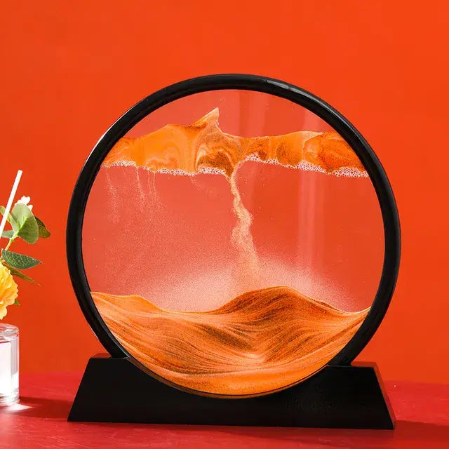 Runde 3D-Sandkunst-Dekoration
