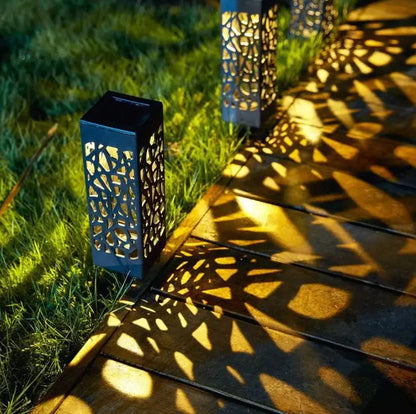 Solarbetriebene, wasserdichte Vintage-Gartenleuchte
